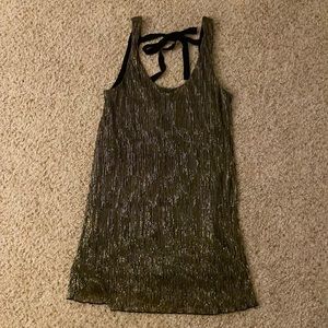 Gold and Black Shift Dress